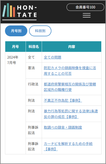 TOP 聴き学び法学論文